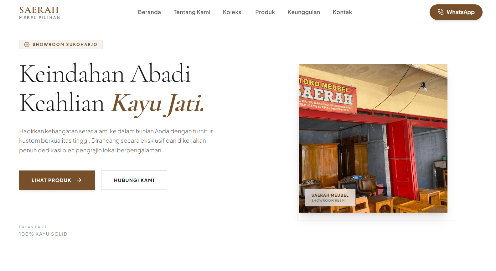 Web Saerah Meubel